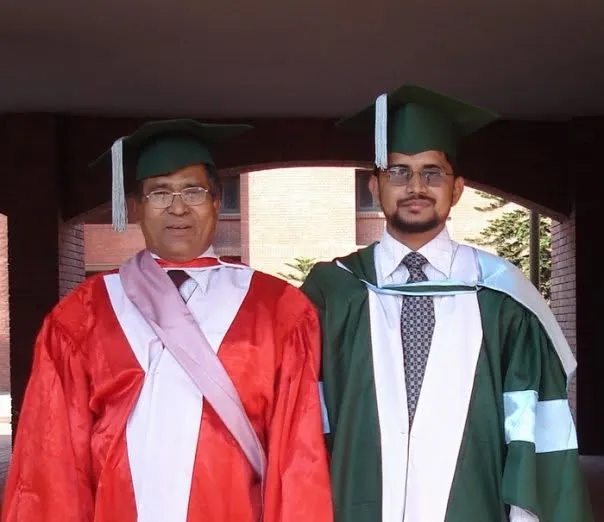 With Prof. M. A. Mottalib, 2008